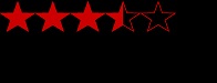 3.5 Stars Red